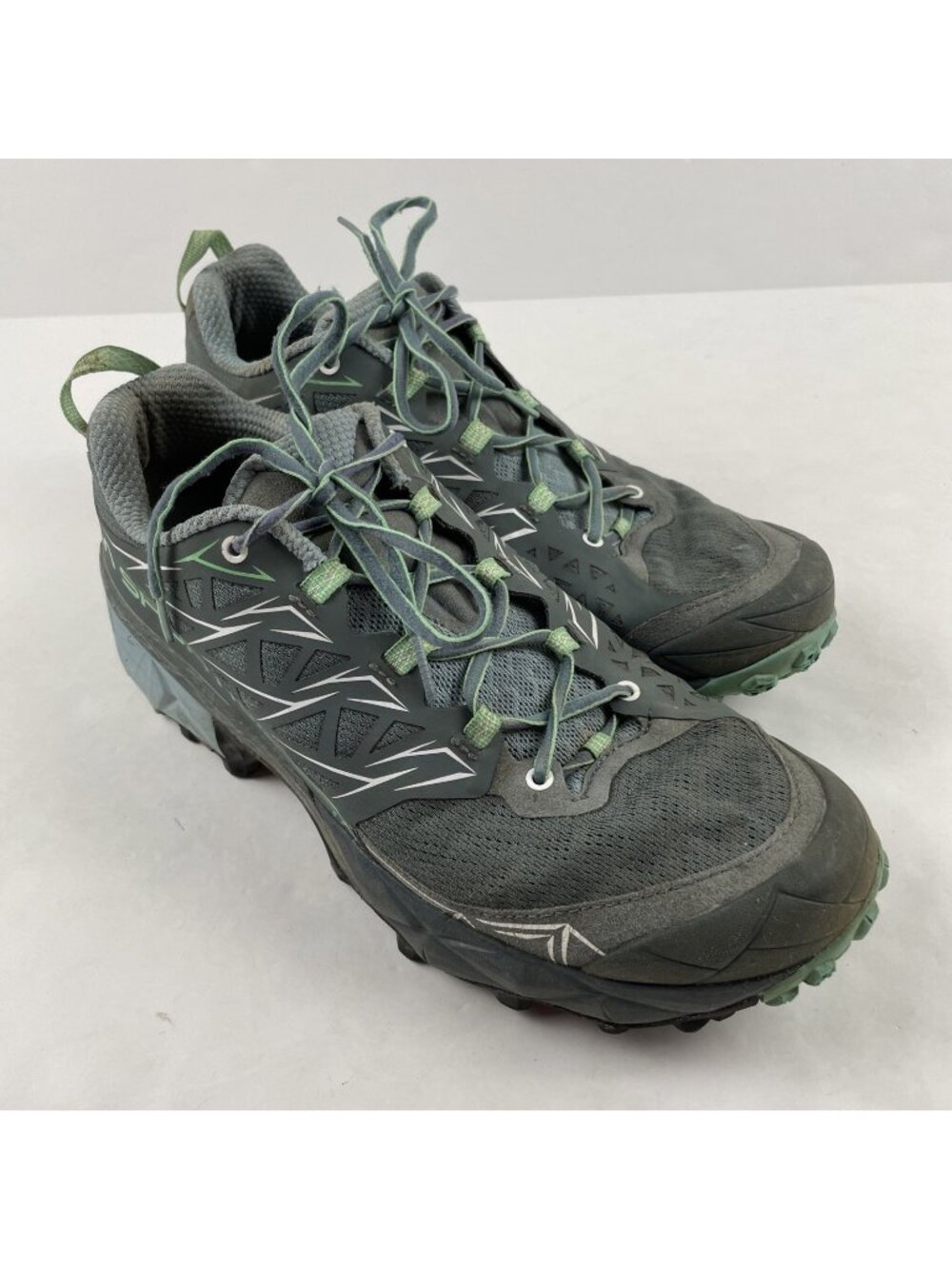 La Sportiva Akyra Trail Running Shoes Women’s US 10 Gray Green Hiking Sneakers